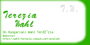 terezia wahl business card